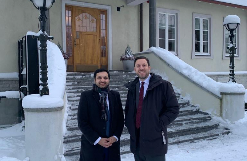 Saqib Bhatti MP in Tallinn, Estonia 