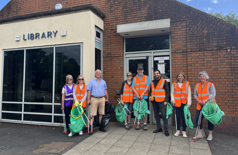 Saqib with Balsall Common Litter Pickers