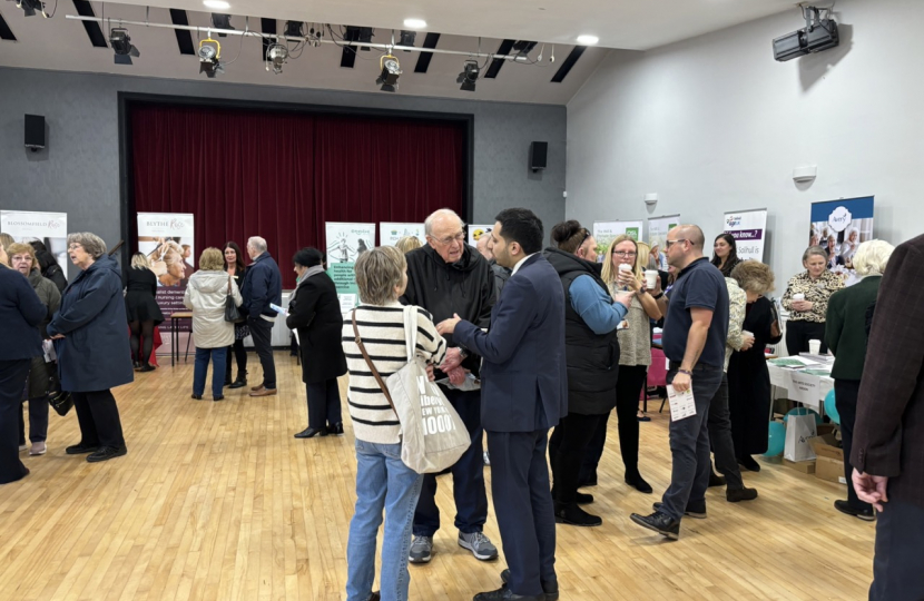 Saqib Bhatti at the Pensioners Fair 