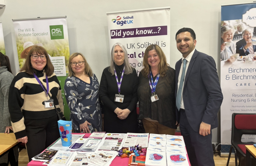 Saqib Bhatti at the Pensioners Fair 