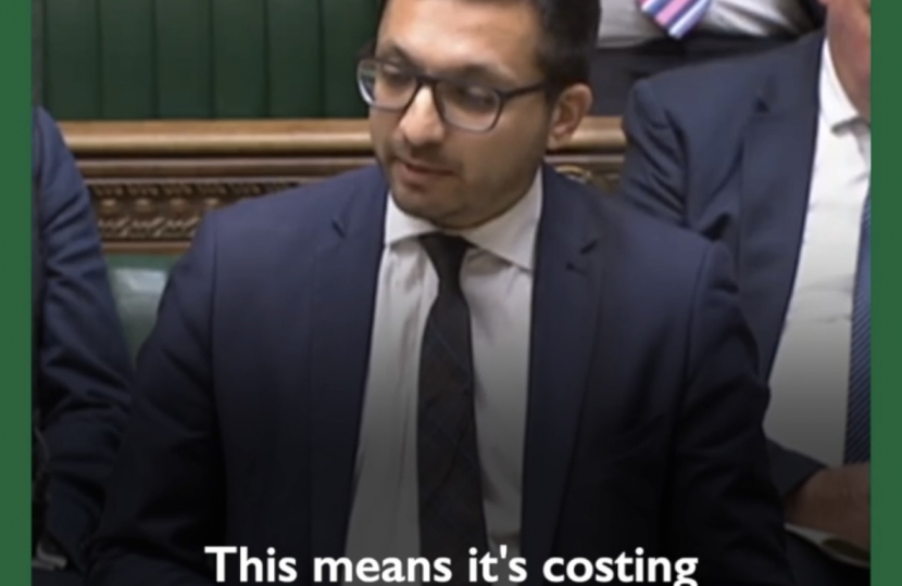 Saqib Bhatti MP speaking in the Chamber