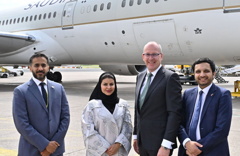 Saqib Bhatti welcomes Saudi Airlines 