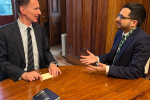 Saqib Bhatti MP with the Chancellor 