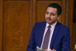 Saqib speaking in Parliament