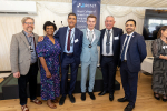 Saqib Bhatti MP at the verbal dyspraxia reception with Mikey Akers, Chris Kamara, Steve Jamieson, and Irma Donaldson 