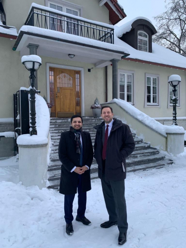 Saqib Bhatti MP in Tallinn, Estonia 