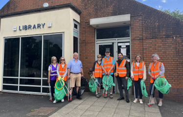 Saqib with Balsall Common Litter Pickers