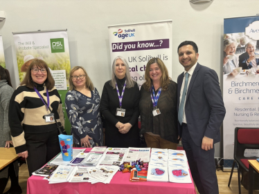 Saqib Bhatti at the Pensioners Fair 